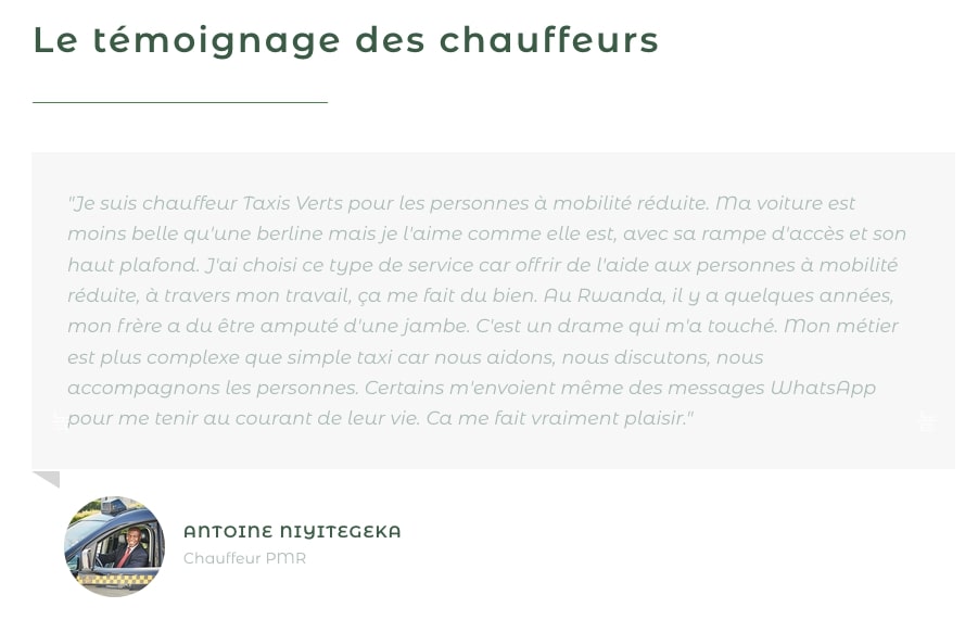 Temoignage Chauffeur Taxi Pmr